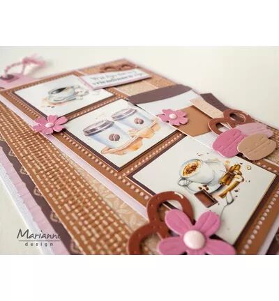 Papier &agrave; d&eacute;couper - Coffee & Tea - Marianne design