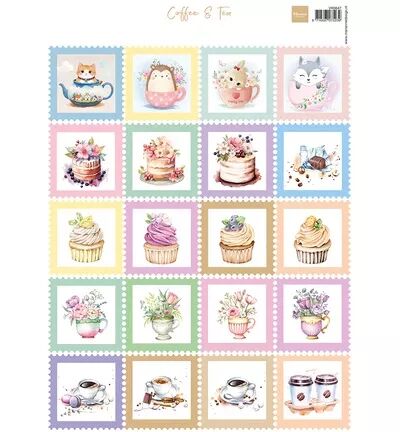 Papier � d�couper - Coffee & Tea - Marianne design