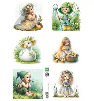 Papier &agrave; d&eacute;couper - Cosy Spring - by Fairybells - Marianne design