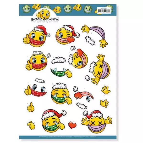 Papier � d�couper - Covid christmas 2