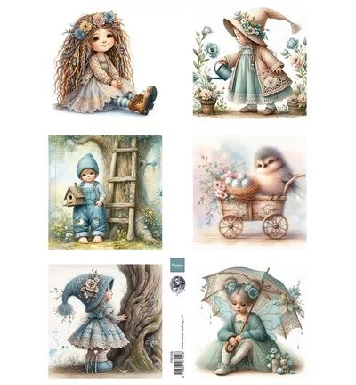 Papier � d�couper - Dreamy Spring - by Fairybells - Marianne design