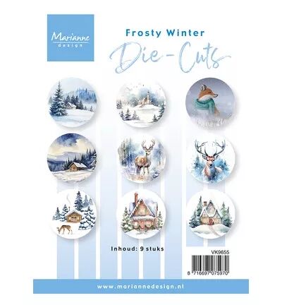 Papier &agrave; d&eacute;couper - Frosty Winter - Marianne design