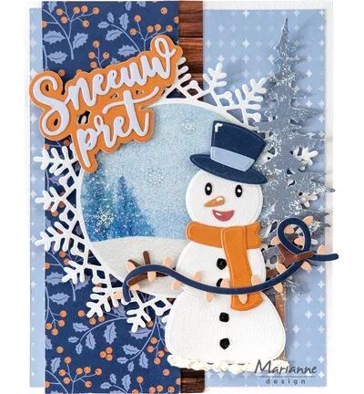 Papier &agrave; d&eacute;couper - Frosty Winter - Marianne design
