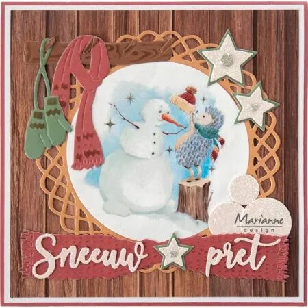 Papier &agrave; d&eacute;couper - Happy Snowmen - Marianne design
