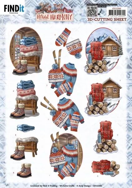 Papier � d�couper - Hygge Harmonie - Mountain Hut