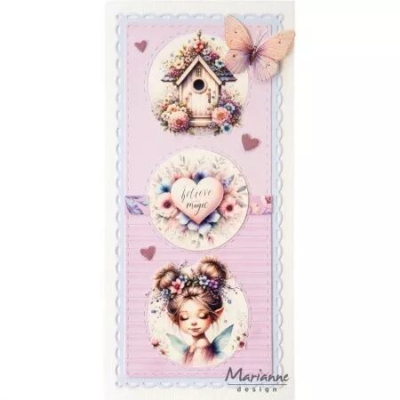 Papier &agrave; d&eacute;couper - Magical mini\'s - by Fairybells - Marianne design