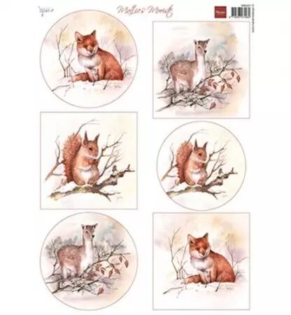 Papier à découper - Mattie\'s Mooiste - Forest animals