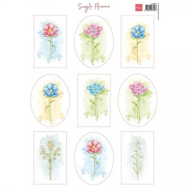 Papier � d�couper - Single Flowers