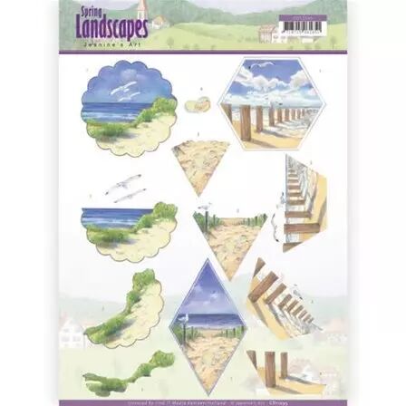 Papier � d�couper - Spring Landscapes - Beach