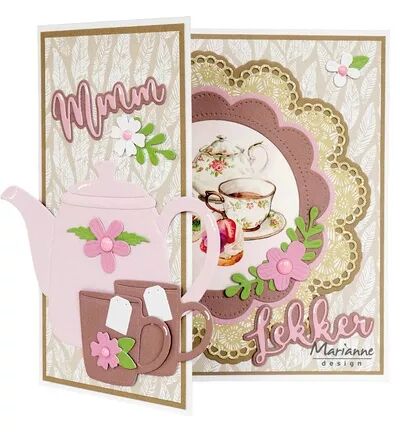 Papier &agrave; d&eacute;couper - Tea Time - Marianne design