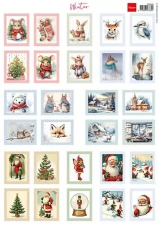 Papier à découper - Winter - Marianne design