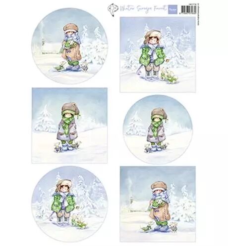 Papier � d�couper - Winter Forest