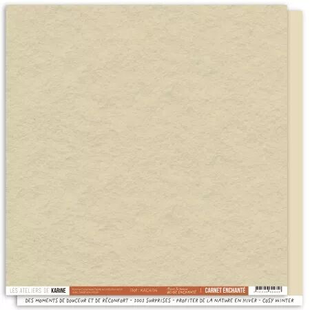 Papier Back to Basics - Carnet Enchanté - Beige - Les Ateliers de Karine