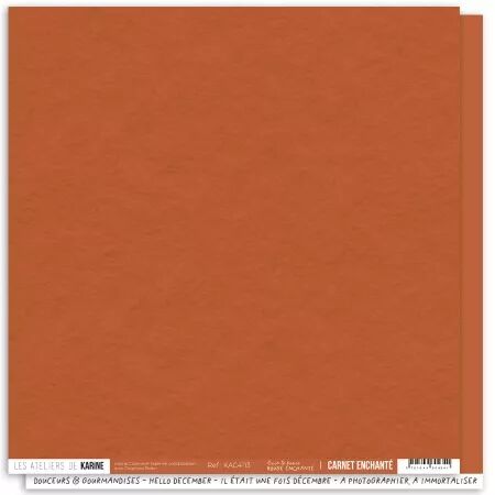 Papier Back to Basics - Carnet Enchanté - Rouge - Les Ateliers de Karine