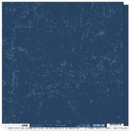 Papier Back to Basics - Culture sud - Bleu Marine