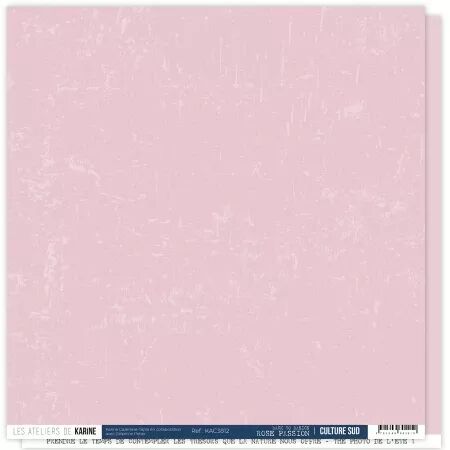 Papier Back to Basics - Culture sud - Rose Passion