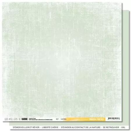 Papier Back to Basics - Mimosa Forever - Vert mimosa