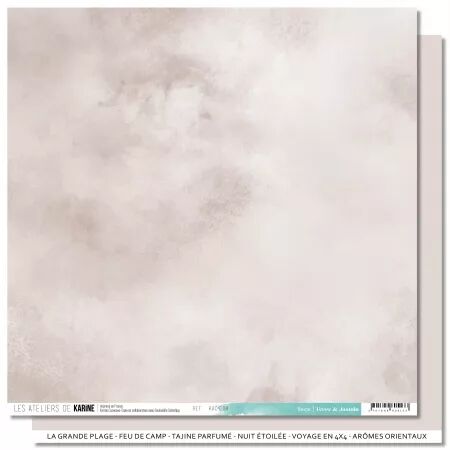 Papier Back to Basics - Terre & Jasmin Beige - Les Ateliers de Karine