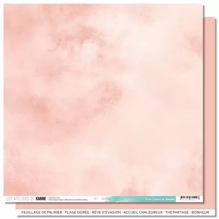 Papier Back to Basics - Terre & Jasmin Rose - Les Ateliers de Karine