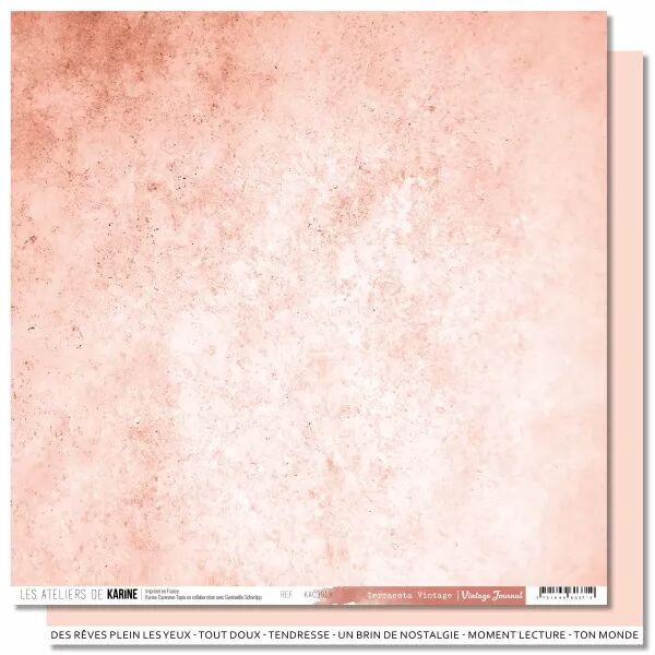 Papier Back to Basics - Vintage Journal - Terracota Vintage - Les Ateliers de Karine