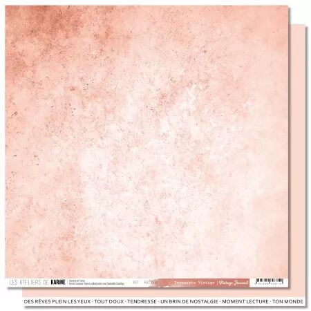 Papier Back to Basics - Vintage Journal - Terracota Vintage - Les Ateliers de Karine