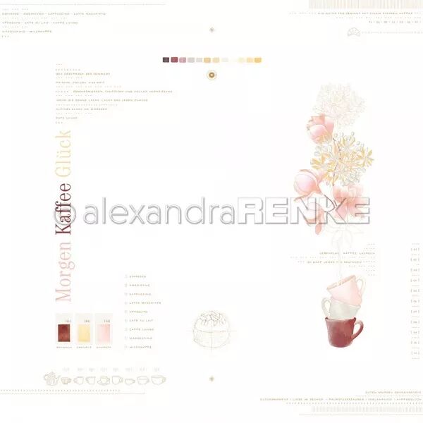 Papier Caf� du matin - Alexandra Renke