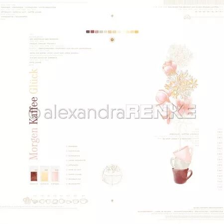 Papier Caf&eacute; du matin - Alexandra Renke