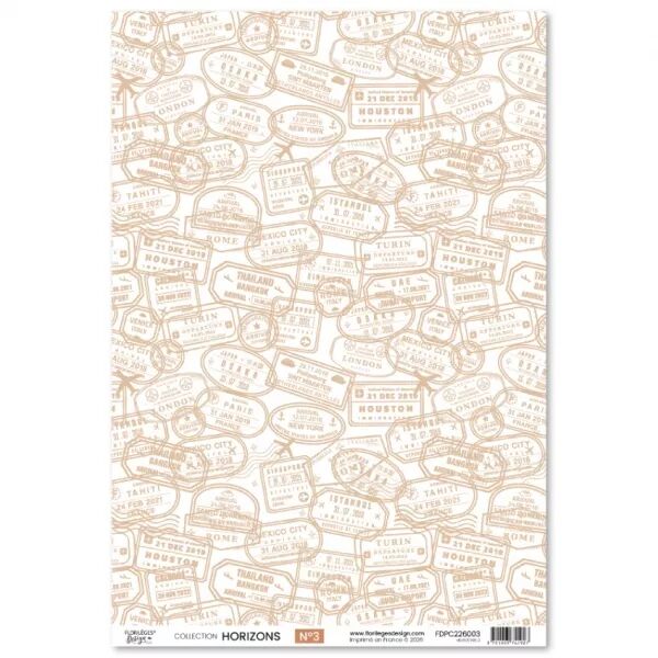 Papier calque 3 - Horizons - Floril�ges Design