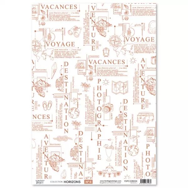 Papier calque 4 - Horizons - Floril�ges Design