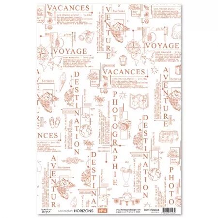 Papier calque 4 - Horizons - Floril&egrave;ges Design