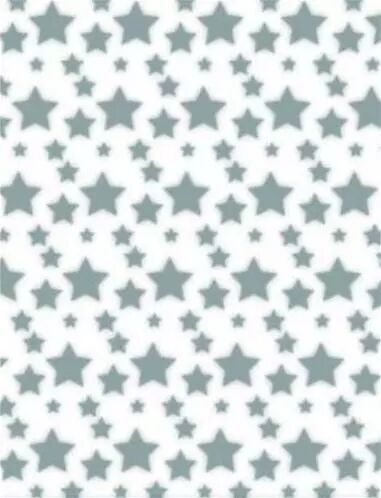 Papier calque imprim� - Etoiles argent bleut�