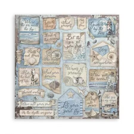 Papier collection - Silent Sea - 30x30 cm - Stampéria