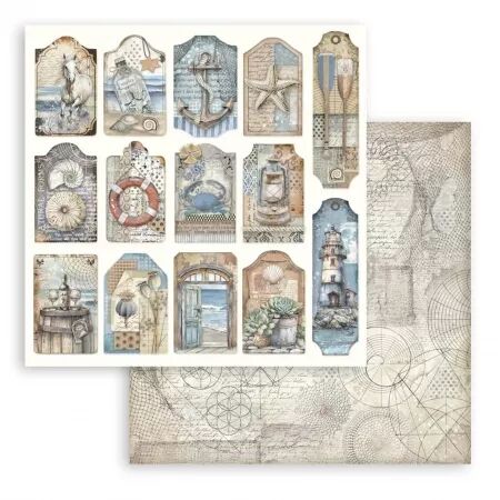 Papier collection - Silent Sea - 30x30 cm - Stampéria