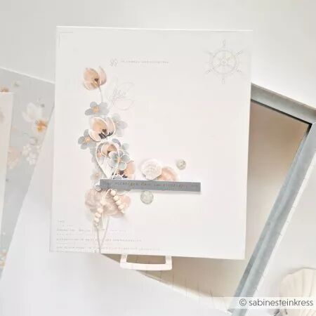 Papier Composition de la mer bateau fleuri - Alexandra Renke
