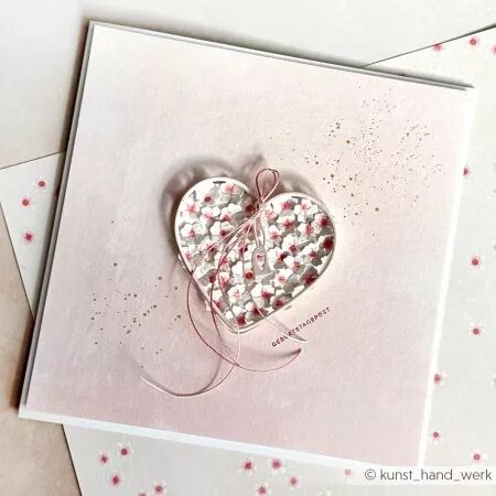Papier Faux uni Blumen Rose - Alexandra Renke