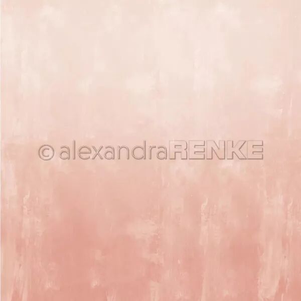Papier Faux uni Korall rose - Alexandra Renke