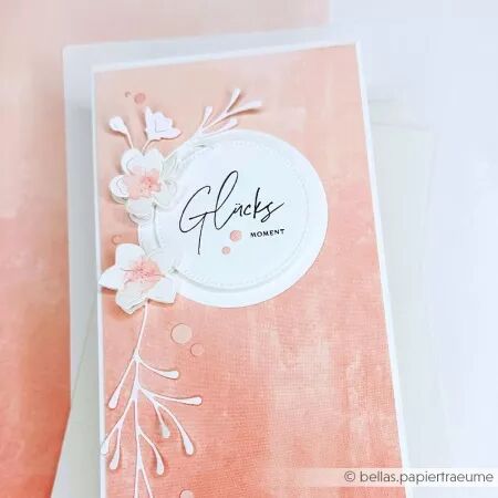 Papier Faux uni Korall rose - Alexandra Renke