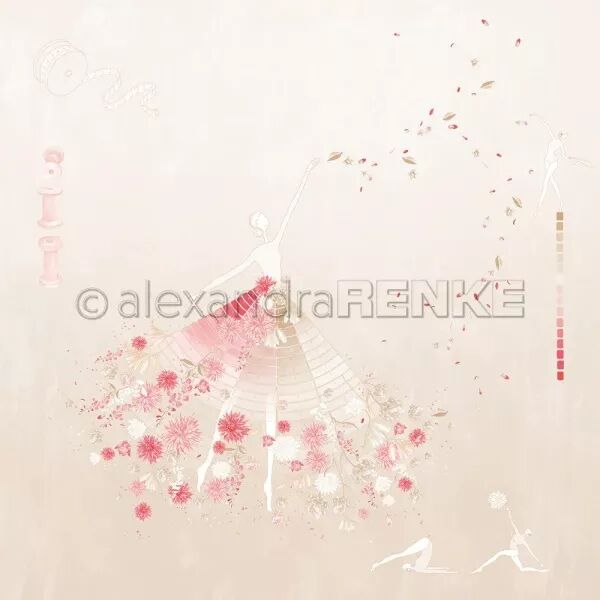 Papier Figurine couture beige poudr� - Alexandra Renke