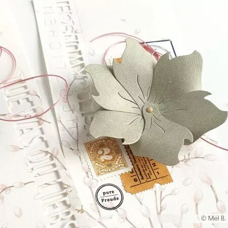 Papier fin aspect lin - taupe - A.Renke