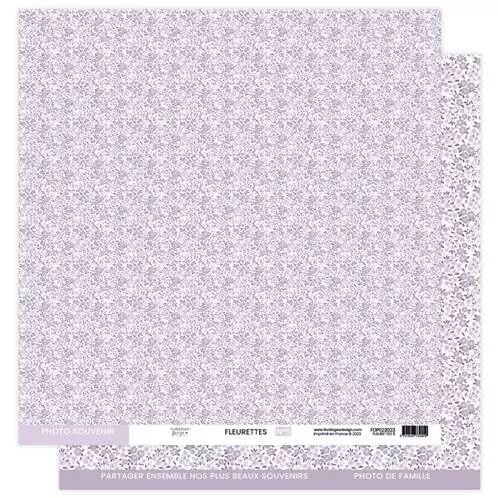 Papier fleurettes - A petits pas - 05 - Lilas
