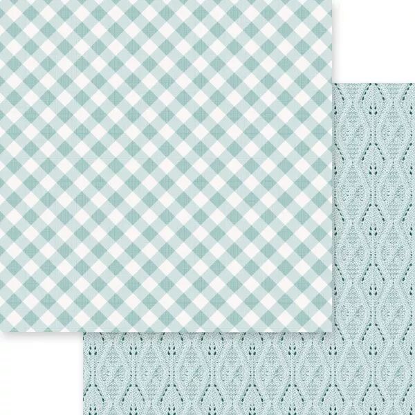 Papier Gingham Love - Vichy - bleu sage