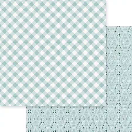 Papier Gingham Love - Vichy - bleu sage