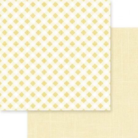 Papier Gingham Love - Vichy - jaune