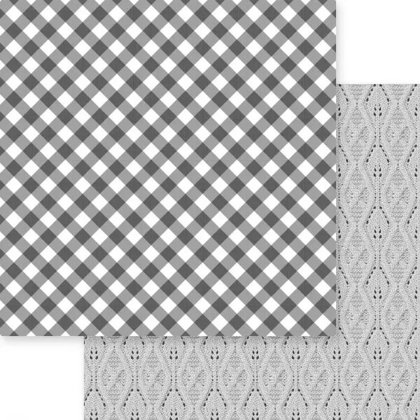Papier Gingham Love - Vichy - noir& blanc