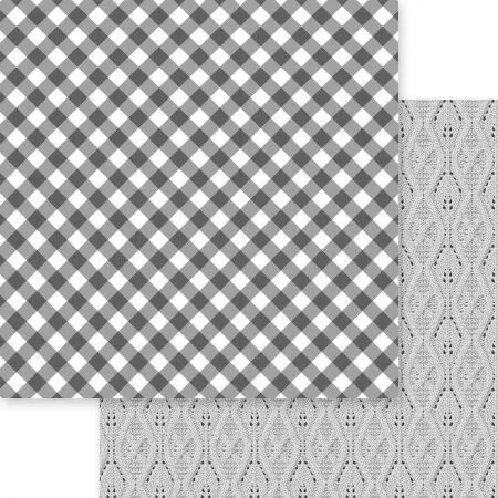Papier Gingham Love - Vichy - noir& blanc