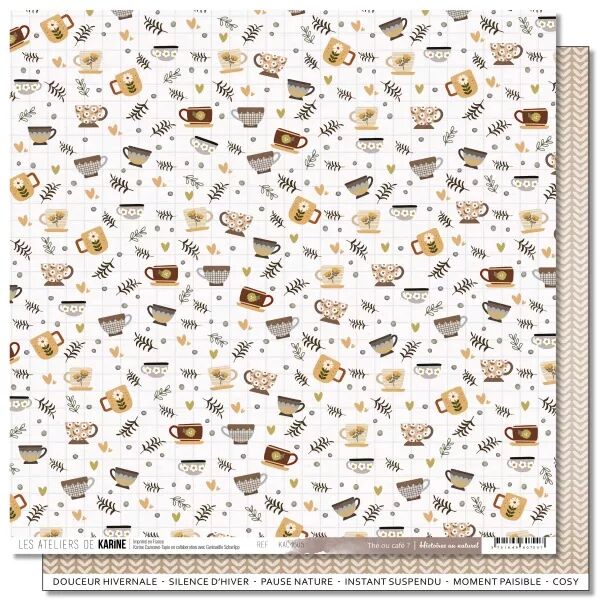 Papier imprim� - 5 - Th� ou caf� - Histoires au Naturel - Ateliers de Karine