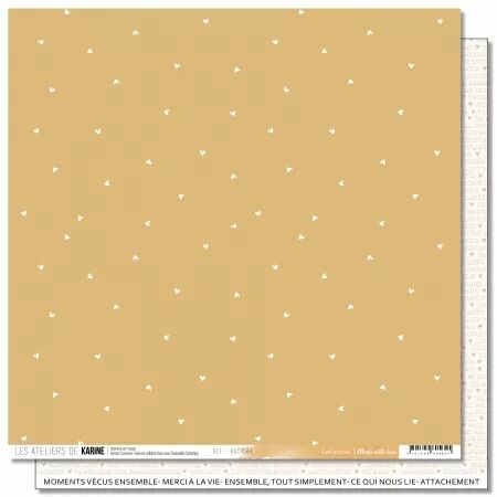Papier imprim&eacute; - Made with love 4 \'\'Fall in love\'\' - collection Made with love - Les ateliers de Karine