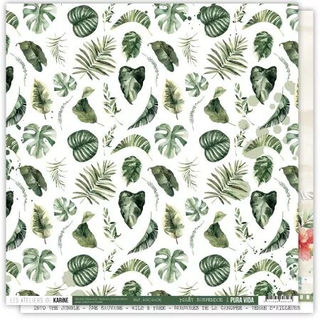 Papier imprim&eacute; - Pura Vida 6 \ For&ecirc;t suspendue\  - Pura Vida - Ateliers de Karine