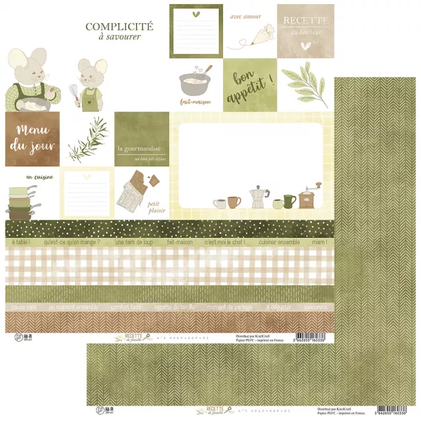 Papier imprim� - Recette De Famille 01 - HA-PI Little Fox