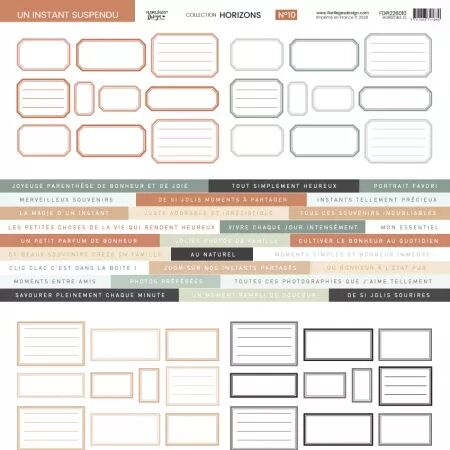 Papier imprim&eacute; 10 - Horizons - Floril&egrave;ges Design